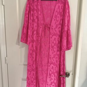 Lilly Pulitzer Pink Eyelet Beach Cover-up
